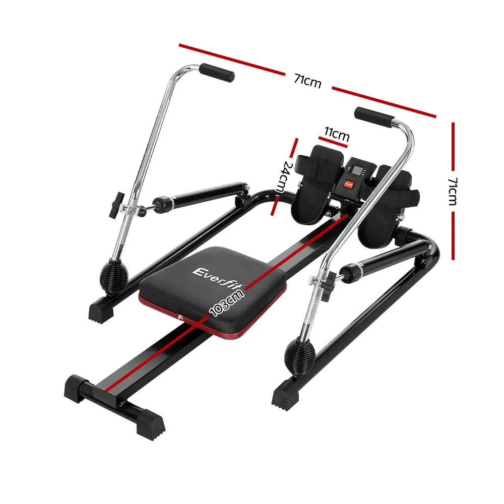 12-Level Hydraulic Rowing Machine, LCD, Foldable | Everfit