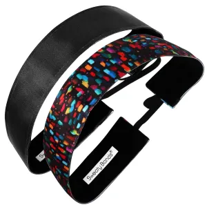 2 Pack | Confetti Multi, Wicked  Solid Black | 1.5 Inch