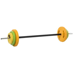 20kg Barbell Weights Set, Adjustable Body Pump Weights with Non-slip Handle, for Women and Men Home Gym Strength Training