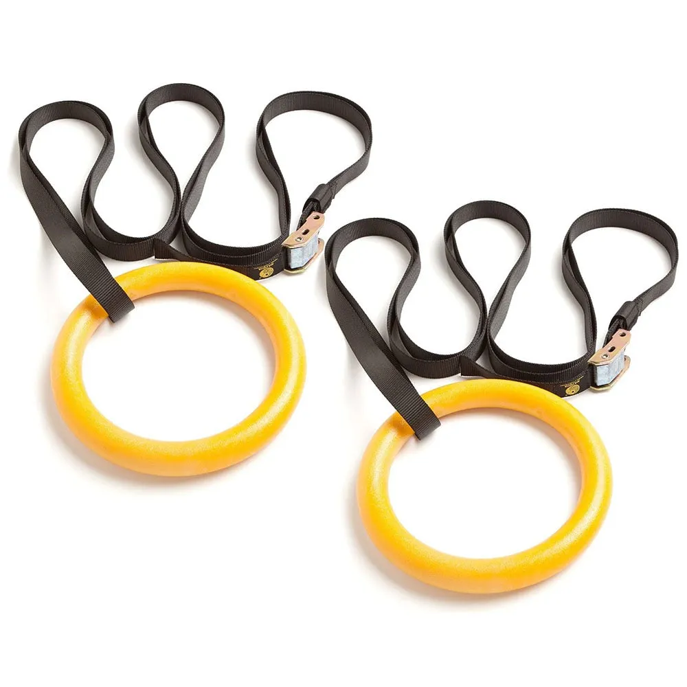 2Pcs High Quality Heavy Duty ABS Plastic 28mm Exercise Fitness Gymnastic Rings With Foam Handle Gym Exercise Crossfit Pull Ups A