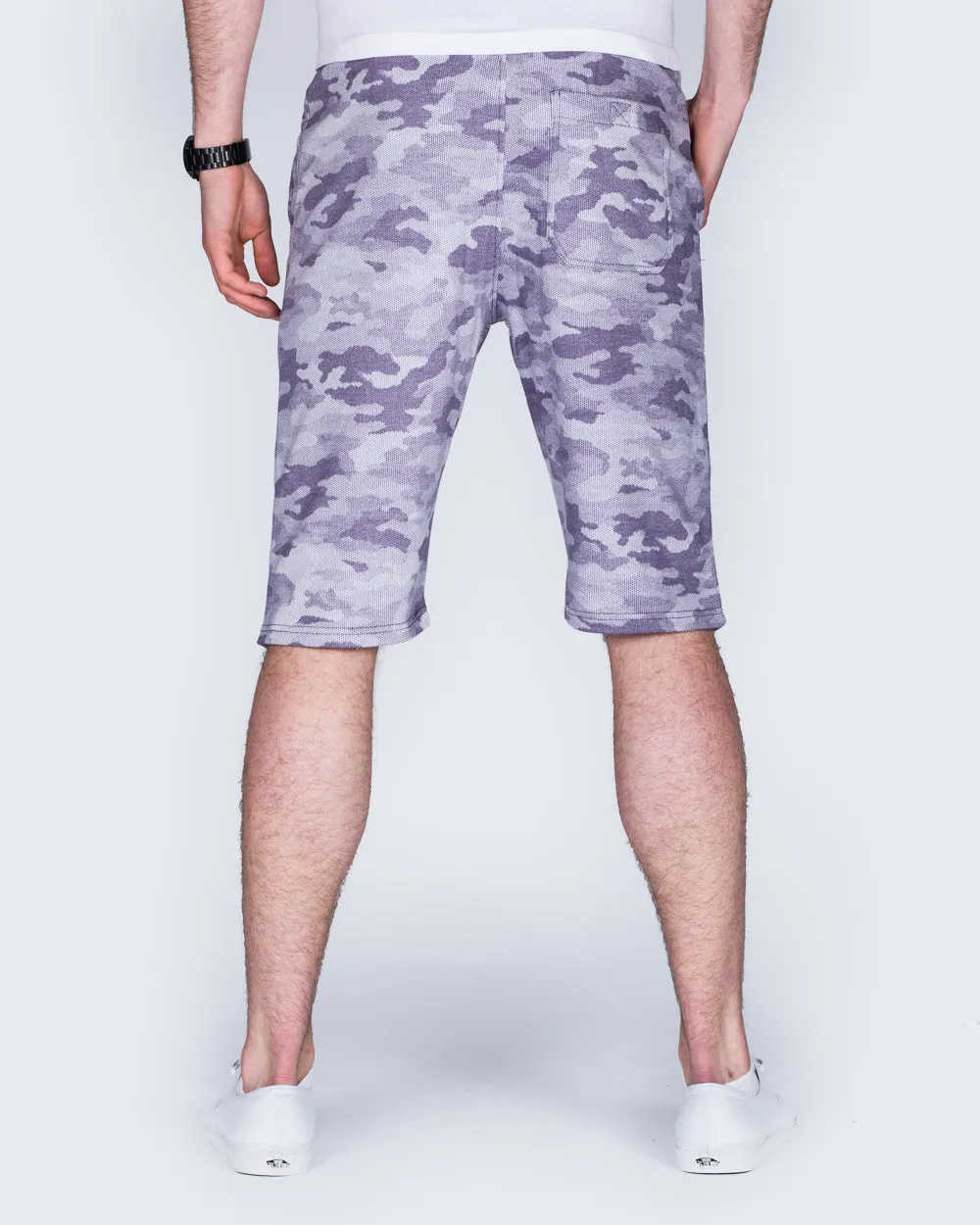 2t Tall Camo Sweat Shorts (indigo)