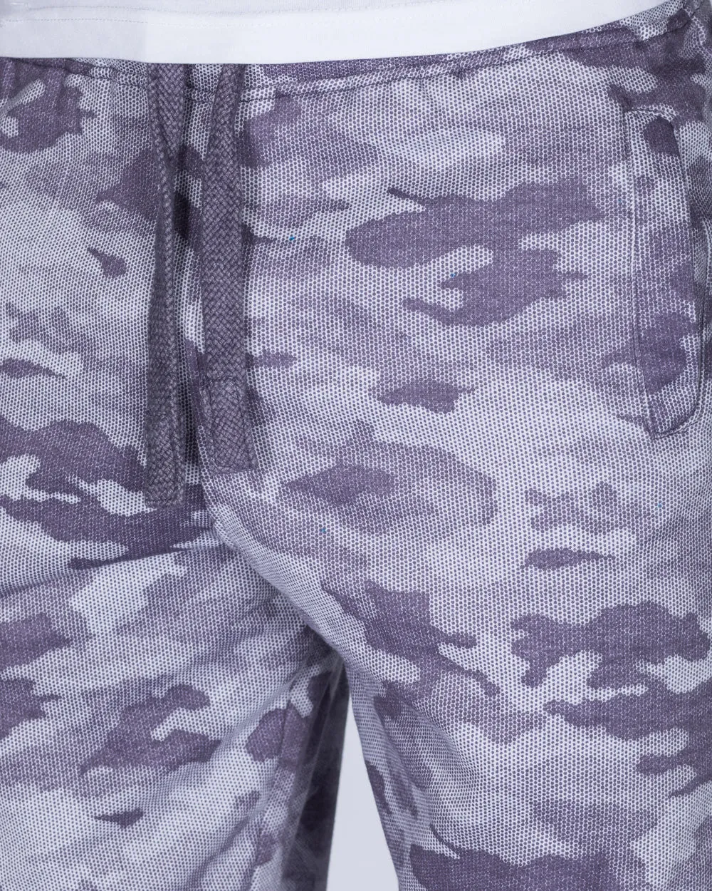 2t Tall Camo Sweat Shorts (indigo)