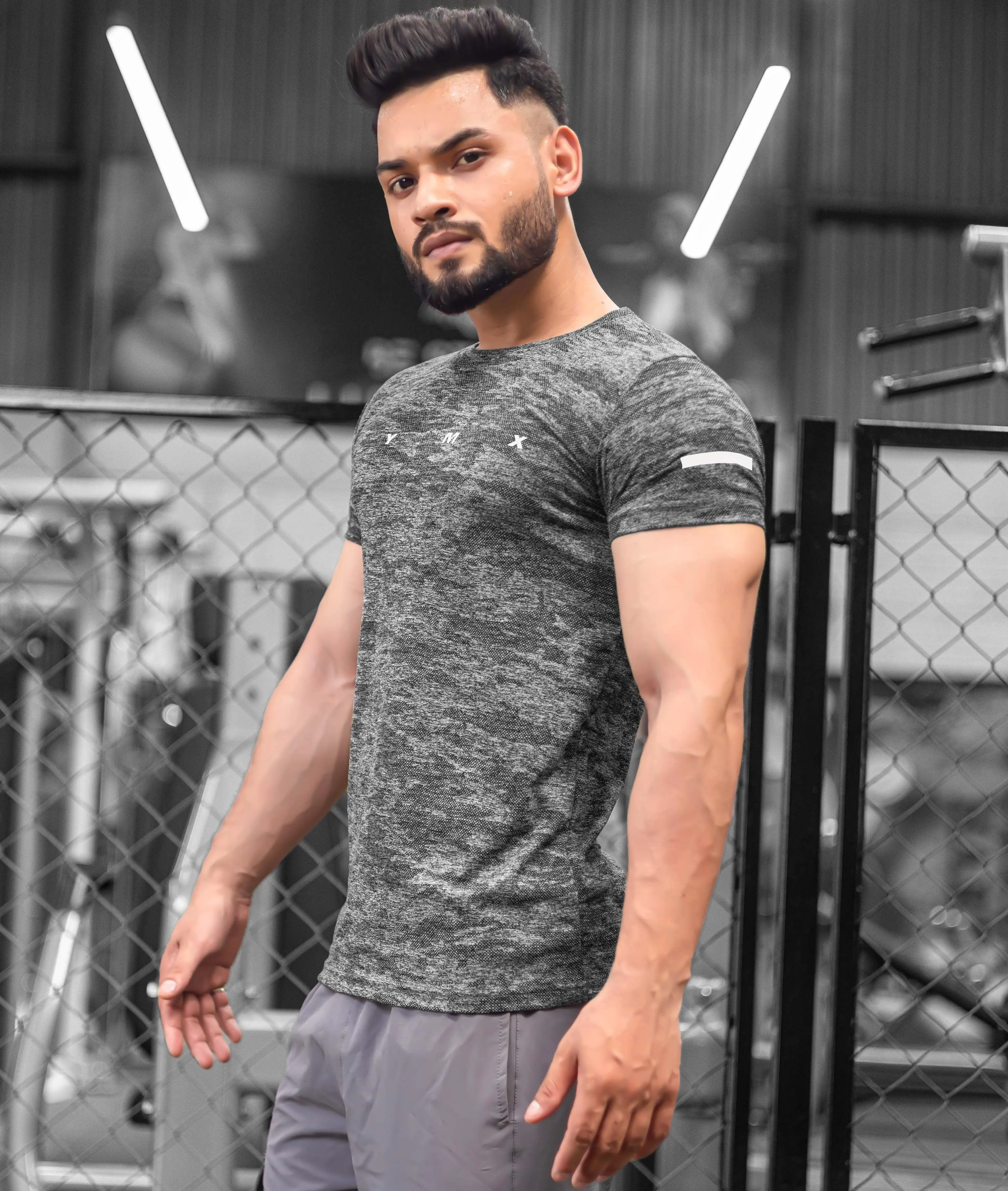 Ace GymX Tees: Forest Grey