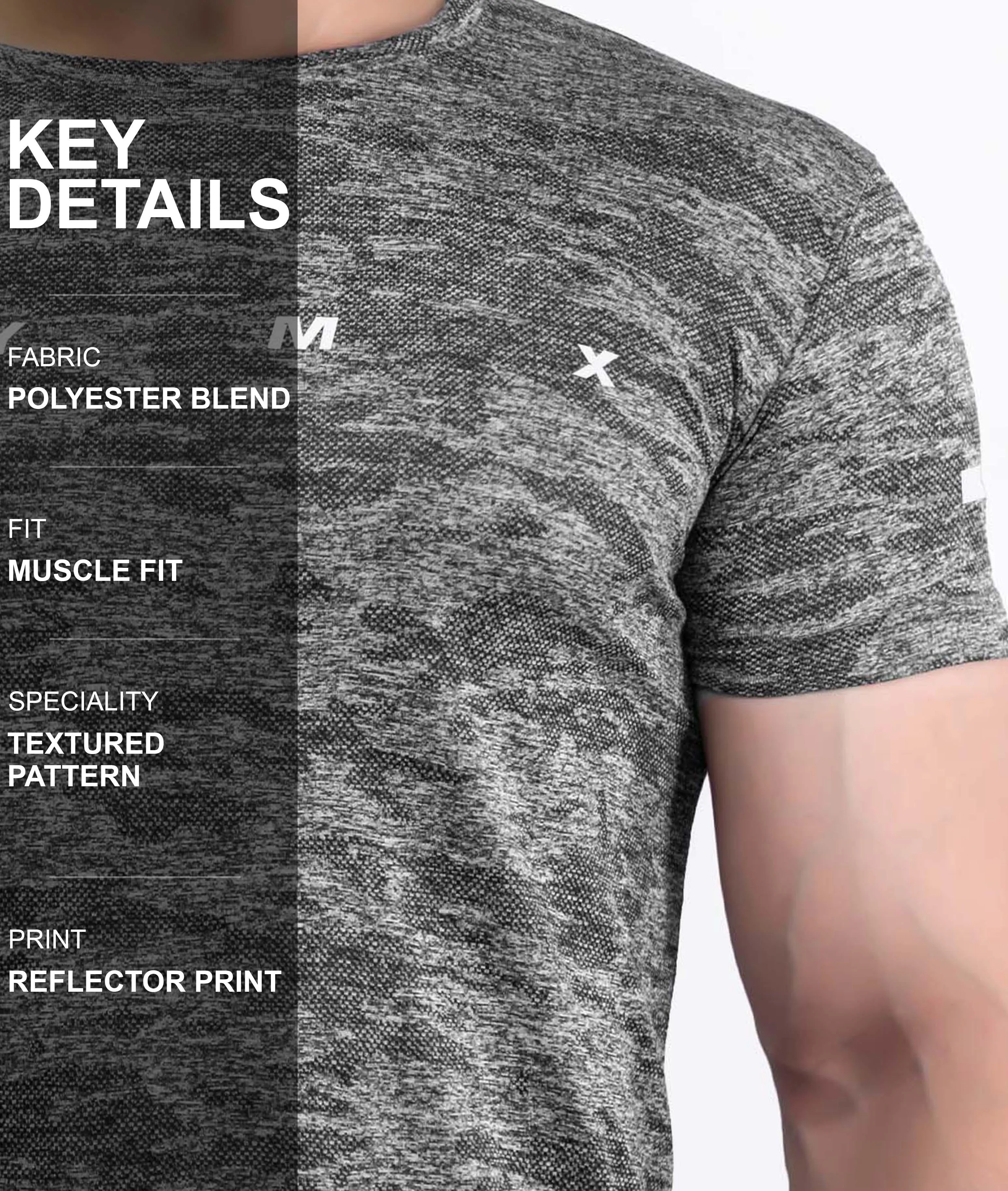 Ace GymX Tees: Forest Grey