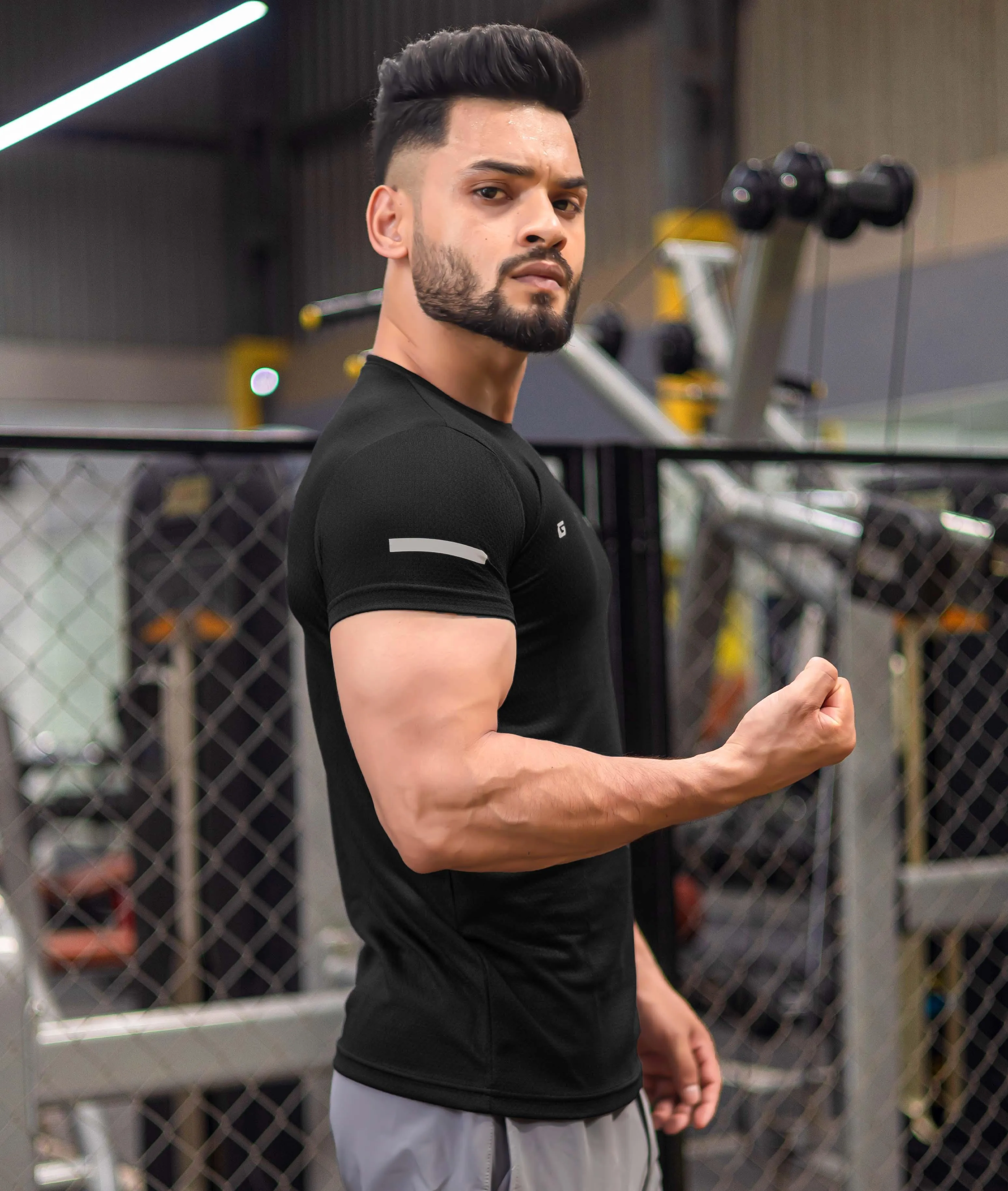 Ace GymX Tees: Jet Black