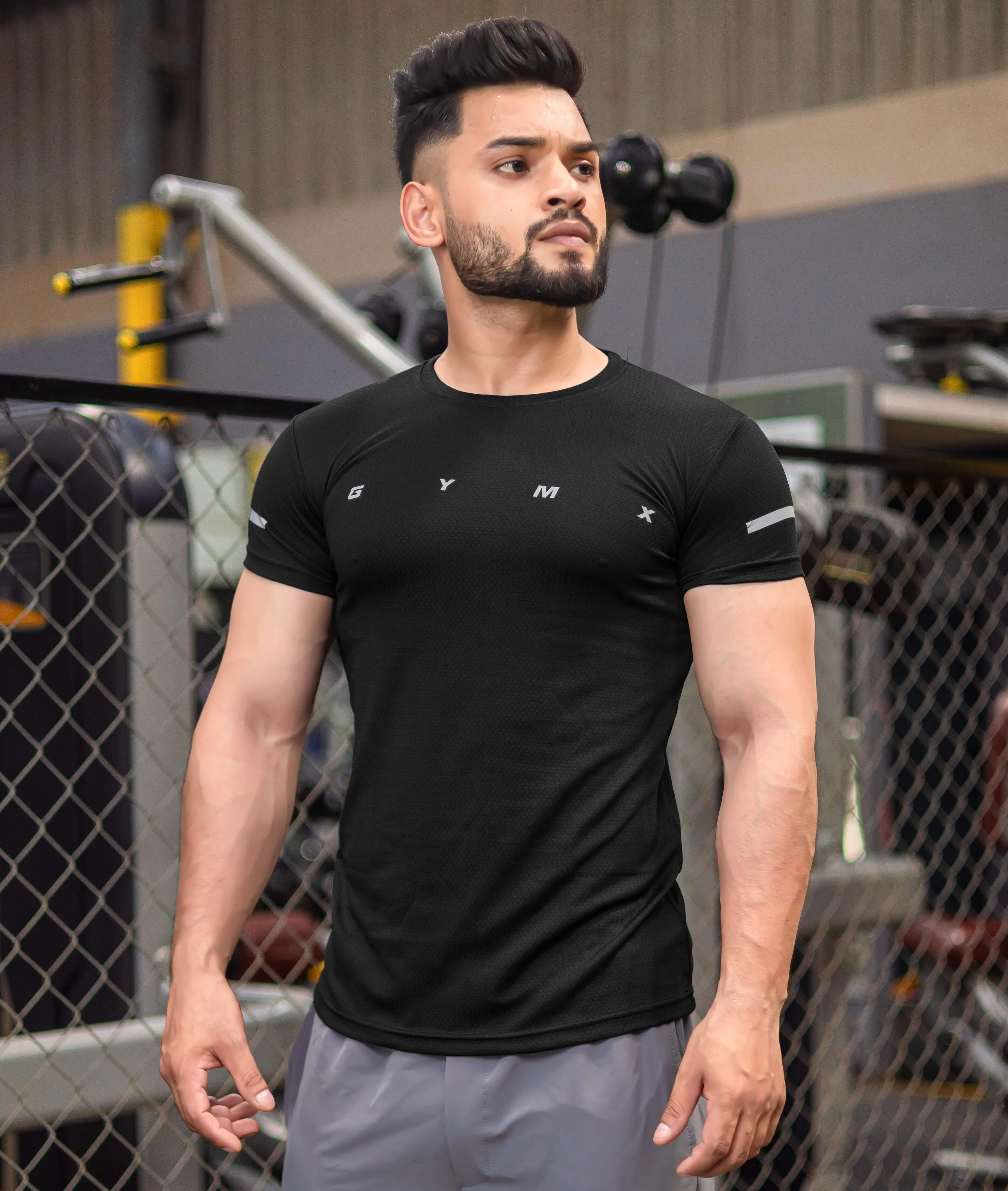 Ace GymX Tees: Jet Black