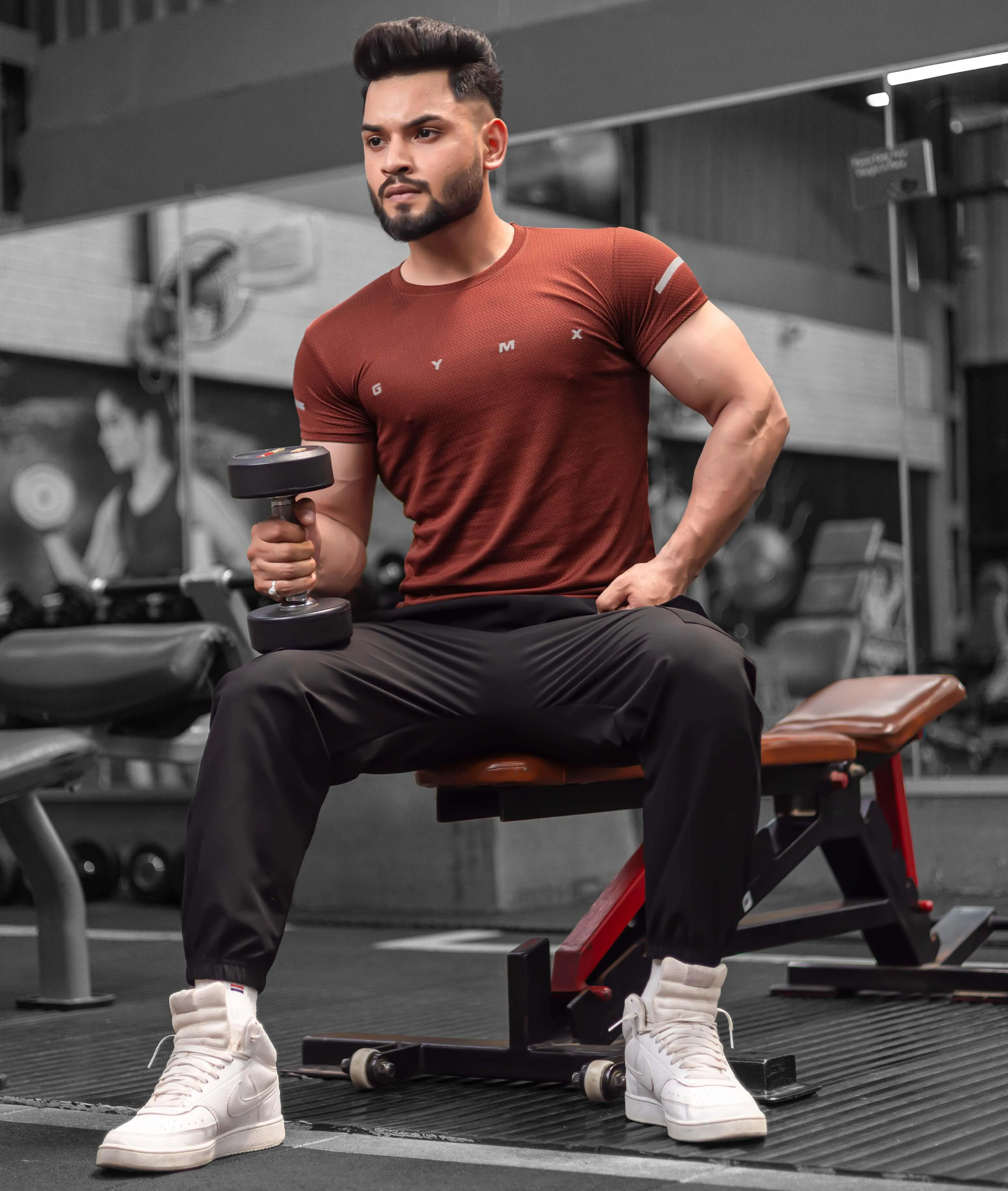 Ace GymX Tees: Rust Red