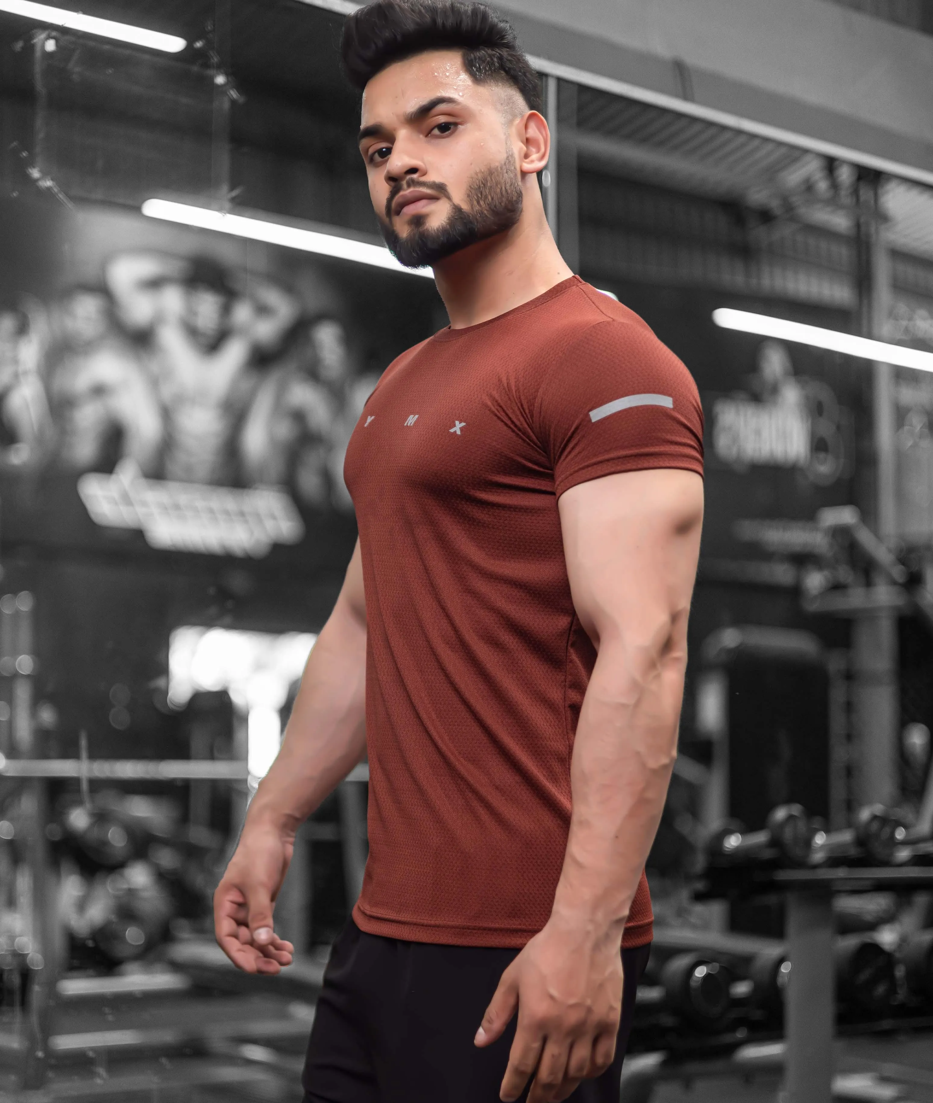 Ace GymX Tees: Rust Red