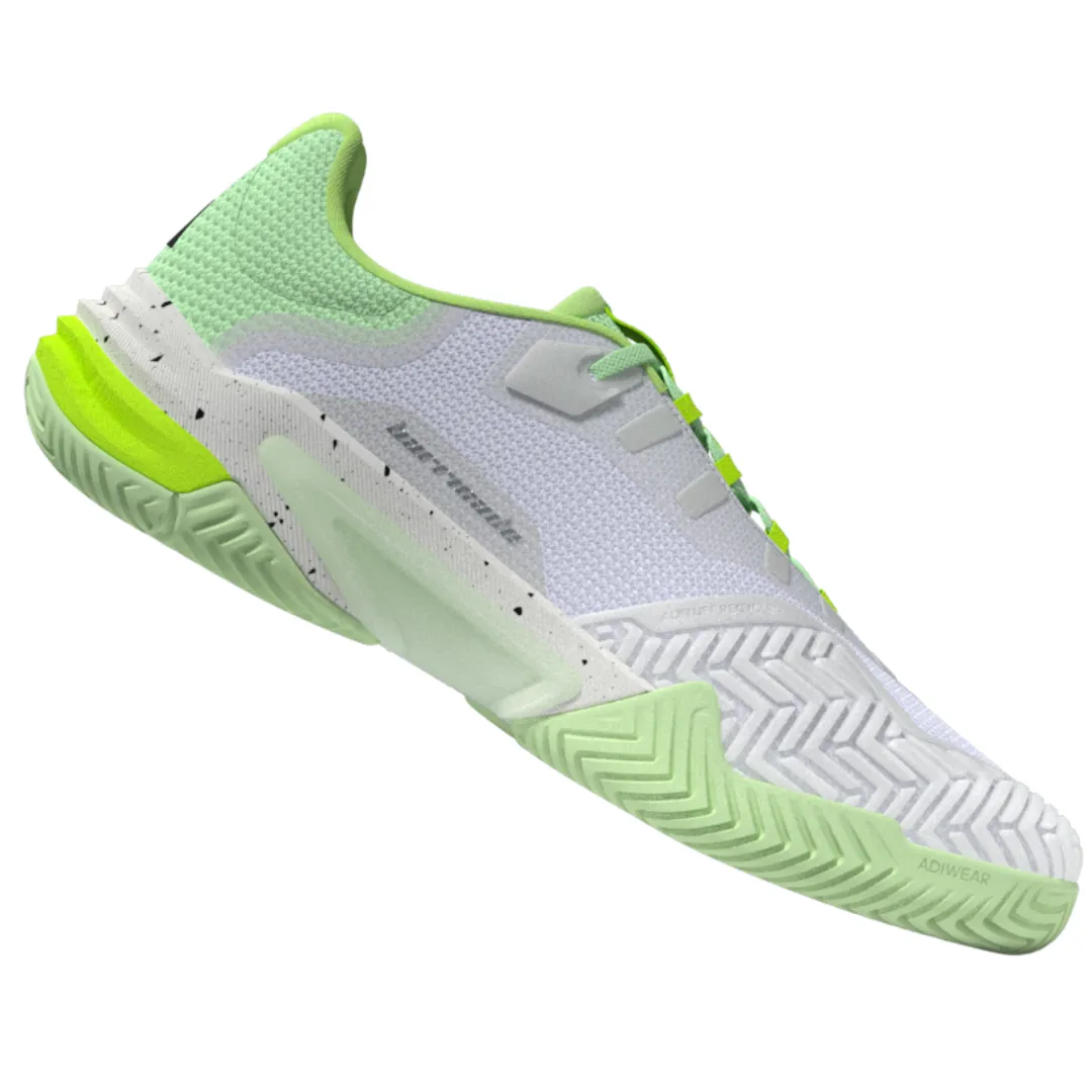 Adidas Barricade 13 Mens Tennis Shoes - White/Black/Green