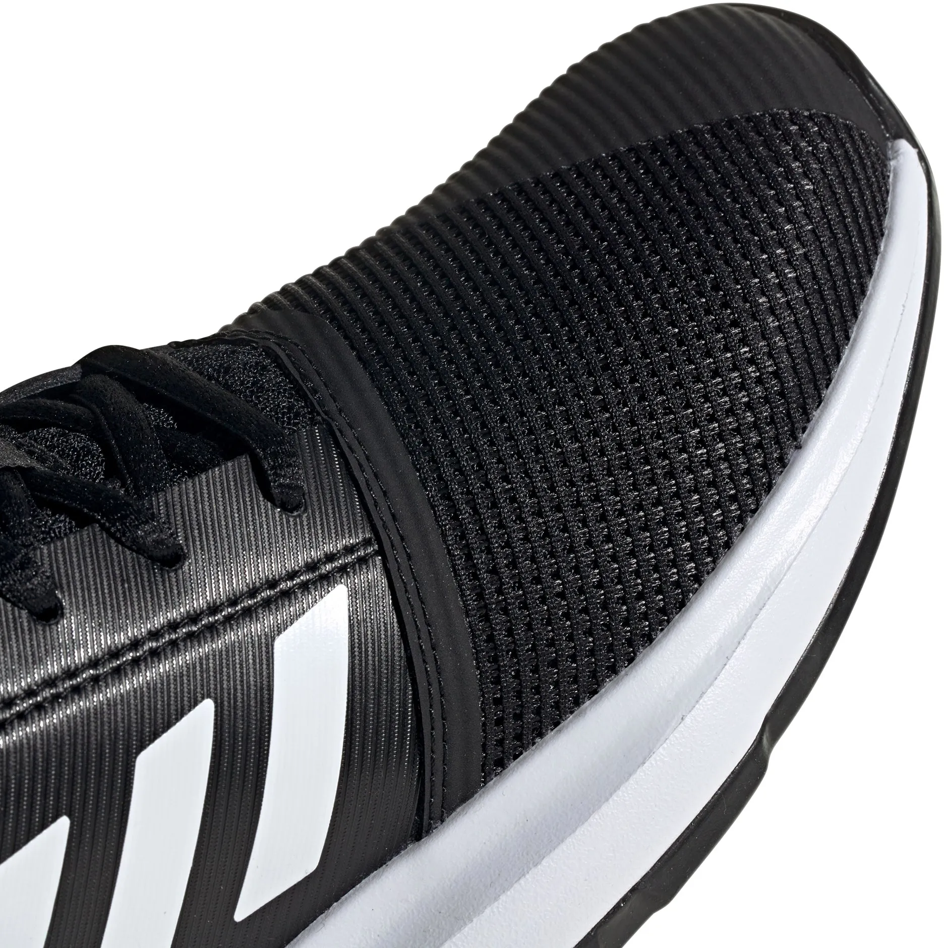 Adidas CourtJam XJ Black Junior Tennis Shoes