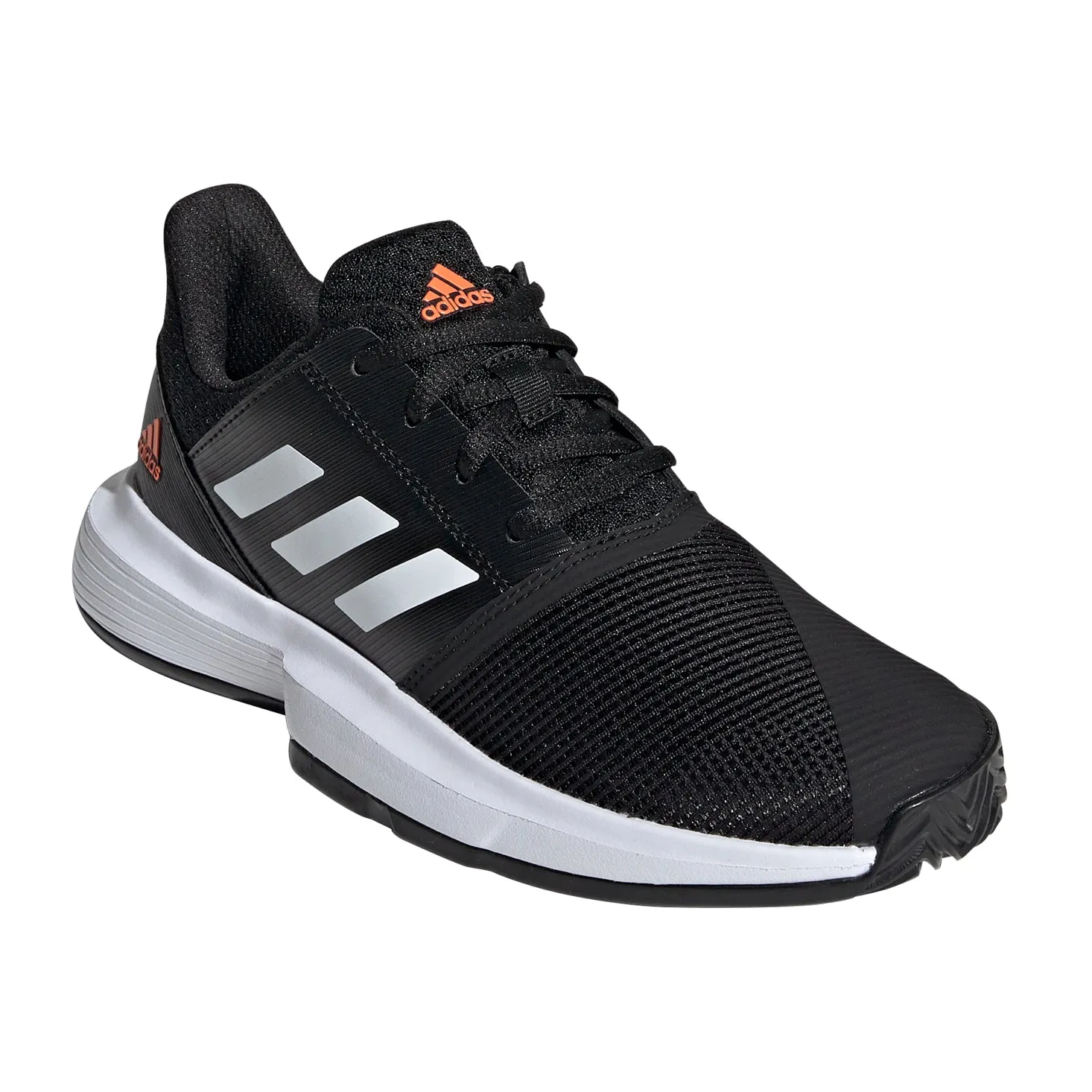 Adidas CourtJam XJ Black Junior Tennis Shoes