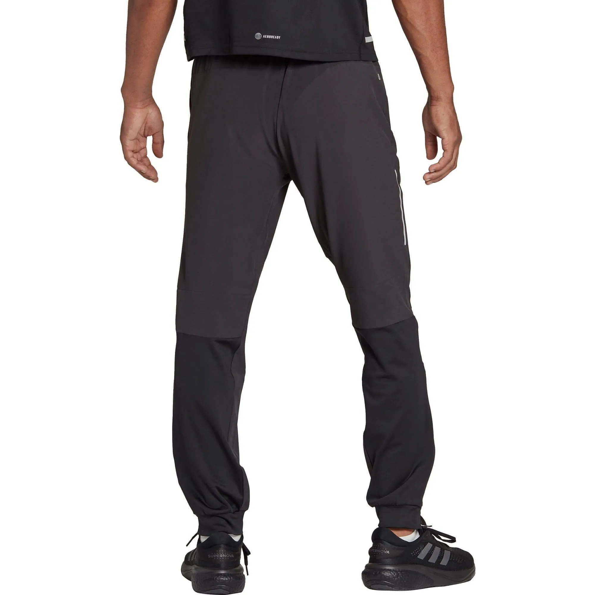 adidas Fast TKO Mens Running Track Pants - Black