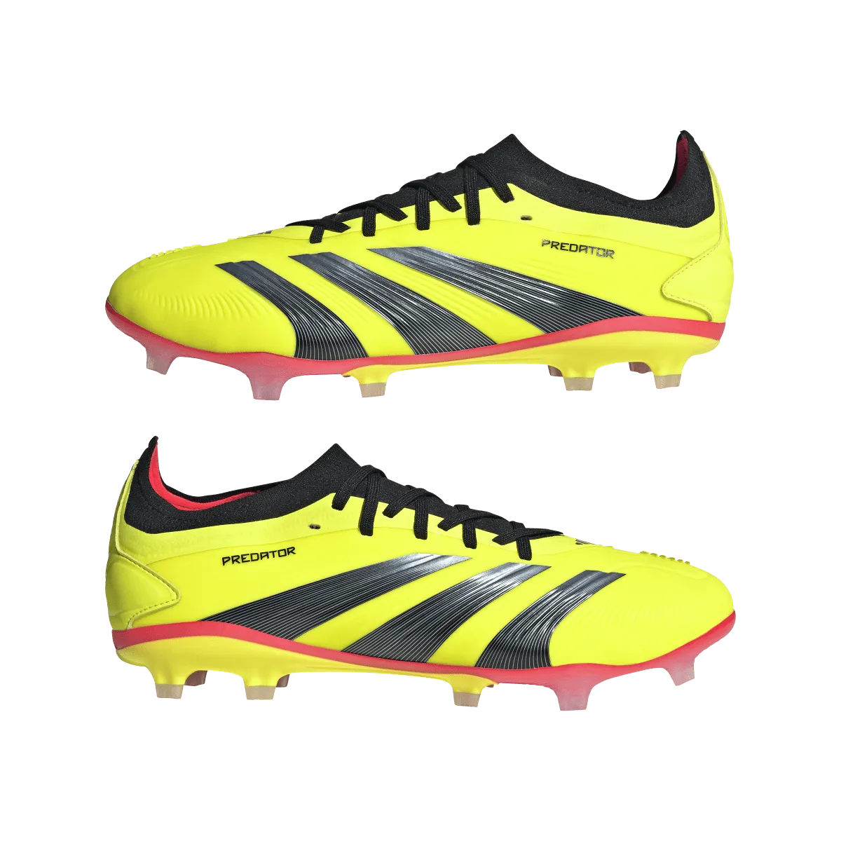 adidas Predator Pro Firm Ground Adult Soccer Cleat IG7776 Yellow/Black/Solar Red