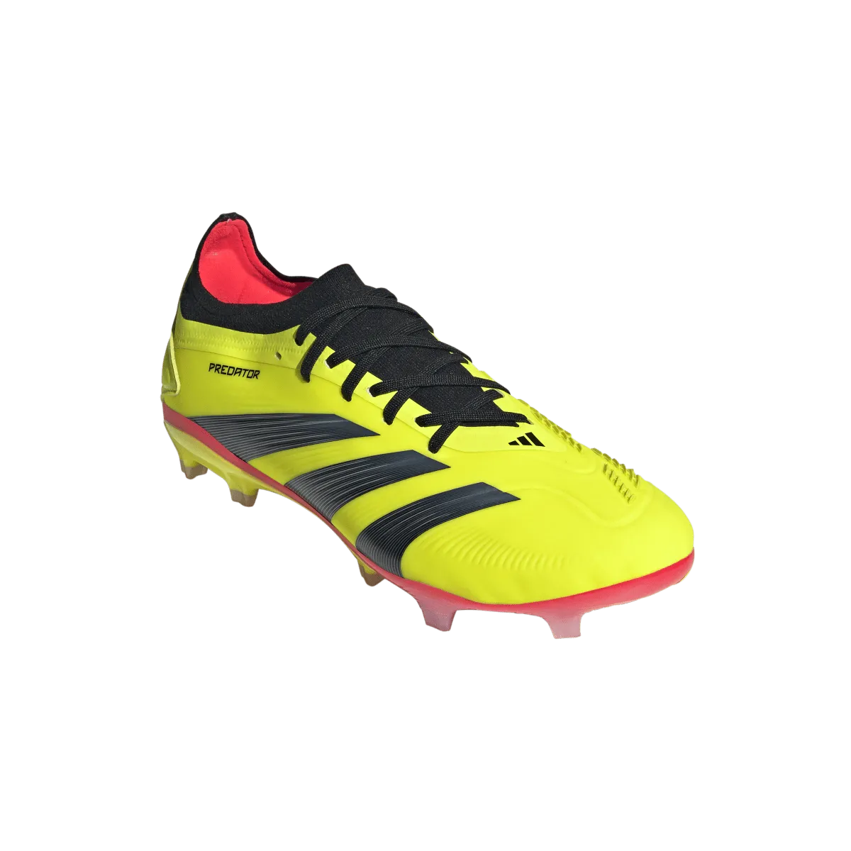 adidas Predator Pro Firm Ground Adult Soccer Cleat IG7776 Yellow/Black/Solar Red