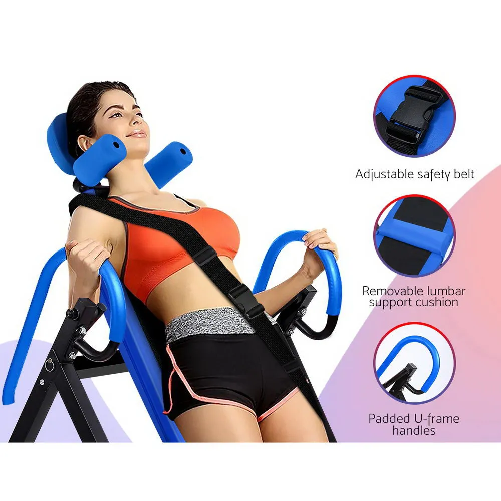 Adjustable 180° Inversion Table, Padded Backrest, Everfit