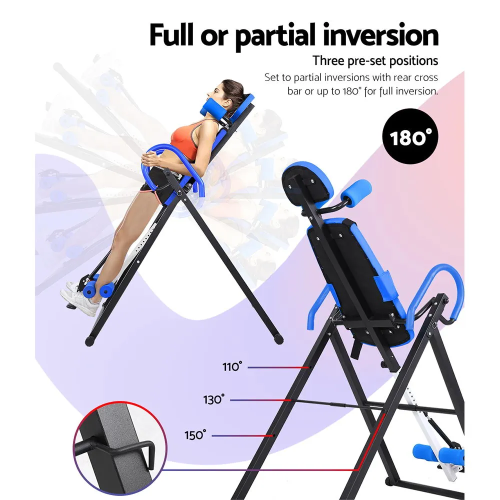 Adjustable 180° Inversion Table, Padded Backrest, Everfit