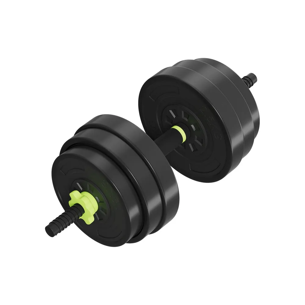 Adjustable 25kg 7-in-1 Weight Set Barbell Dumbbells Everfit