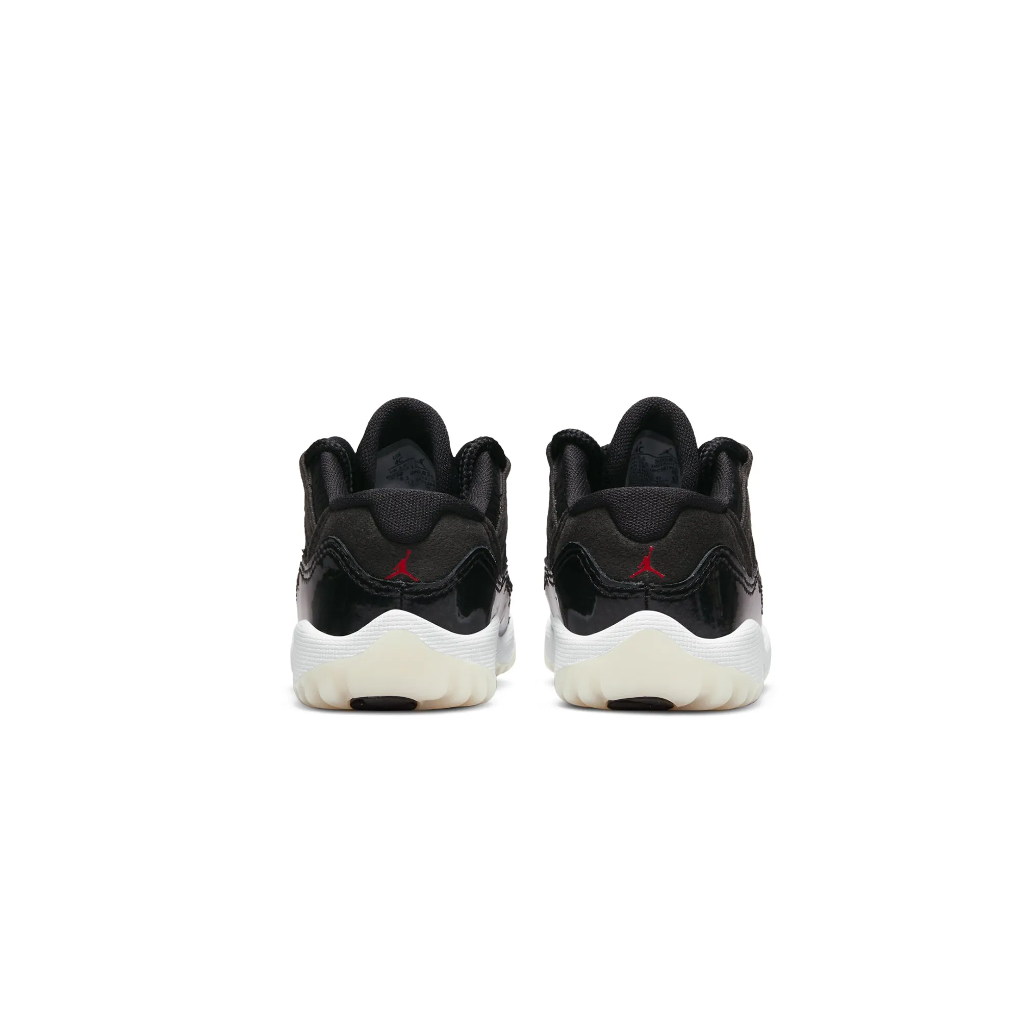 Air Jordan Infants 11 Retro Low Shoes Black/Gym Red