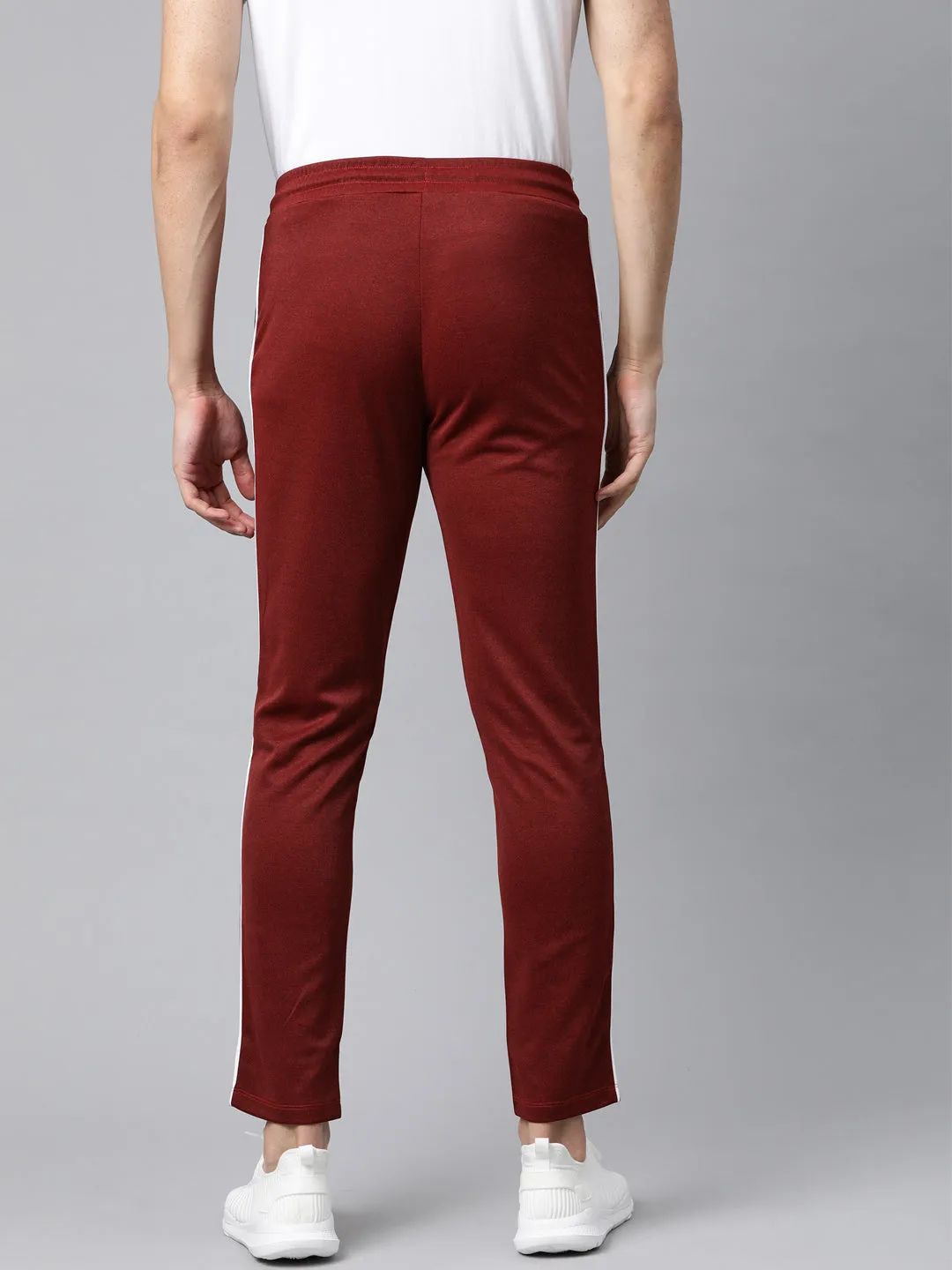 ALCIS Men Printed Maroon Track Pant