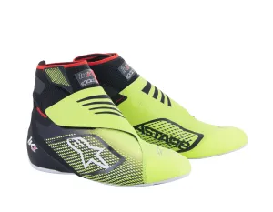 ALPINESTARS 2713023_155_10,5 Karting shoes TECH-1 KZ V2, black/yellow fluo, Size 43,5