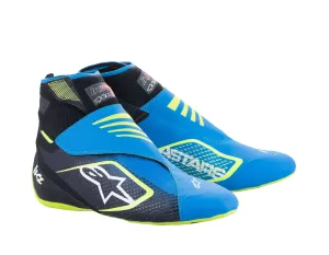 ALPINESTARS 2713023_1795_10,5 Karting shoes TECH-1 KZ V2, black/enamel blue/yellow fluo, Size 43,5