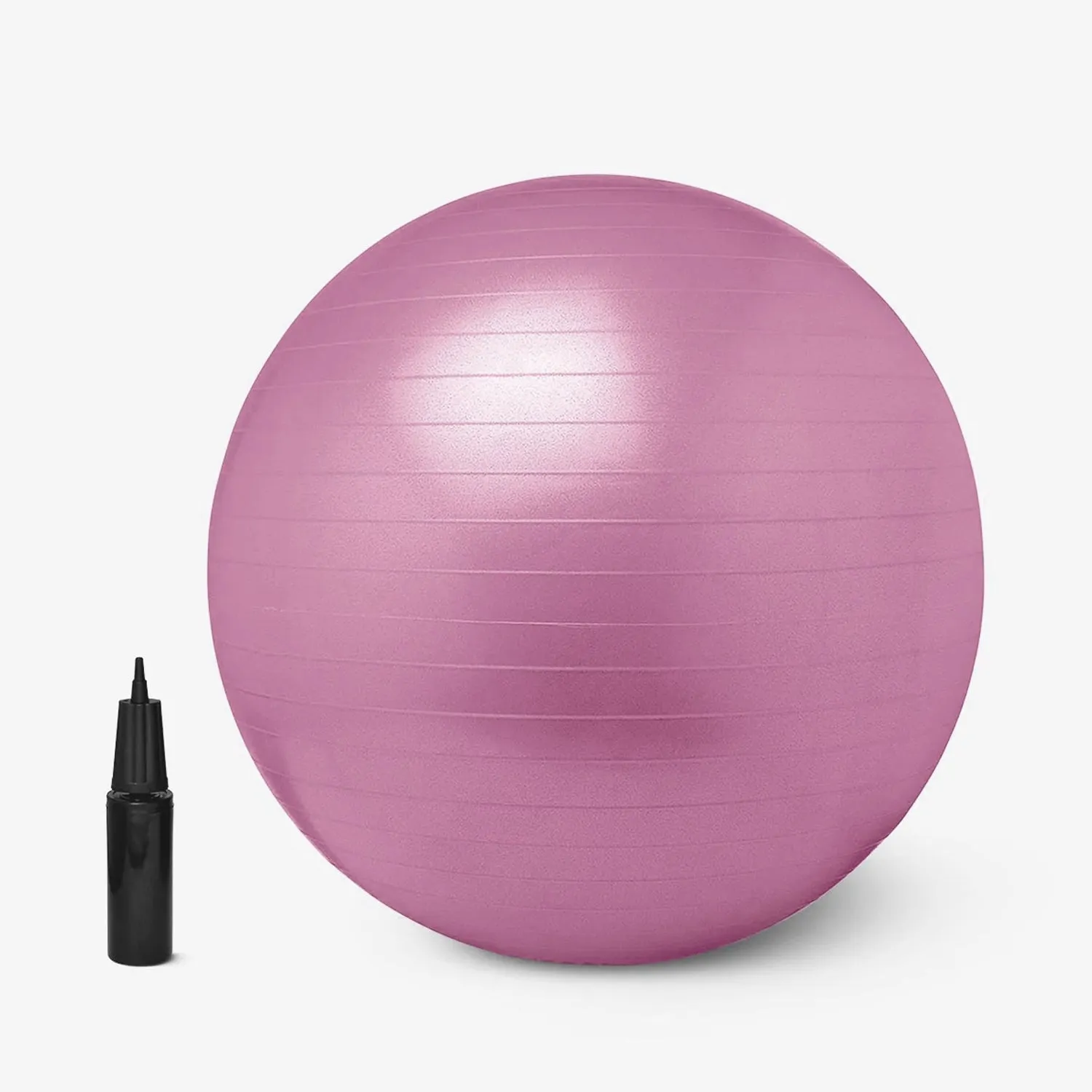 Anti Burst 65 cm Exercise Ball with Inflation Pump, Non-Slip Gym Ball, for Yoga, Pilates, Core Training Exercises at Home and Gym- Suitable for Men and Women