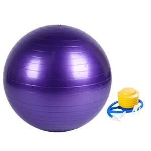 Anti-Burst 75cm Yoga Ball with Pump, Non-Slip - Purple | VERPEAK