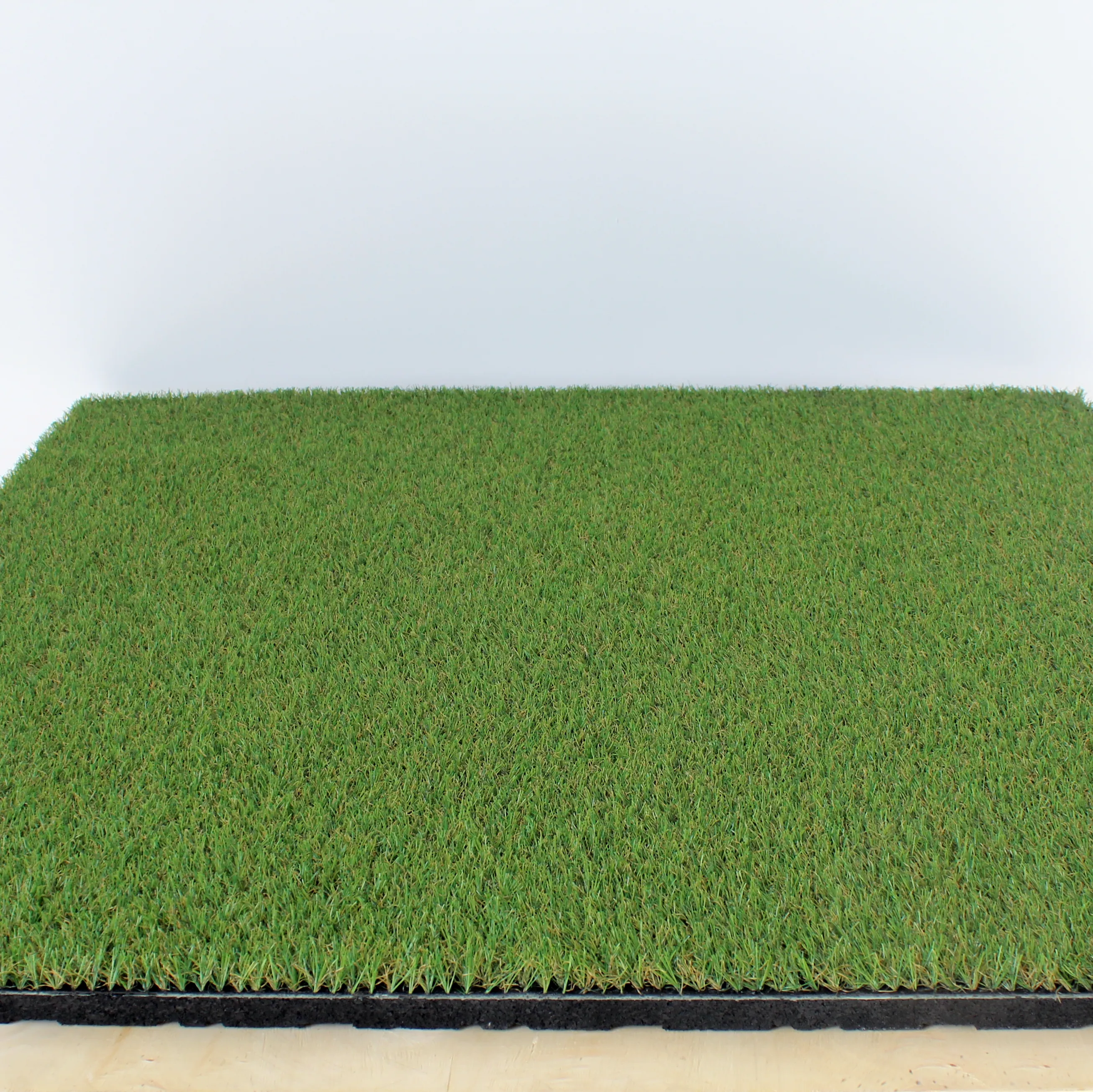 Artificial Grass topped rubber garden floor tiles 2nd edition (Deco) 15mm sbr  35mm artificial turf