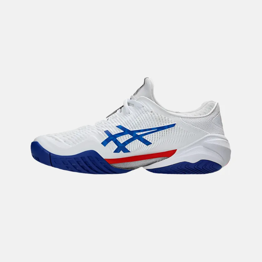 Asics Court FF 3 Novak Paris Men's Tennis Shoes -White/Asics Blue