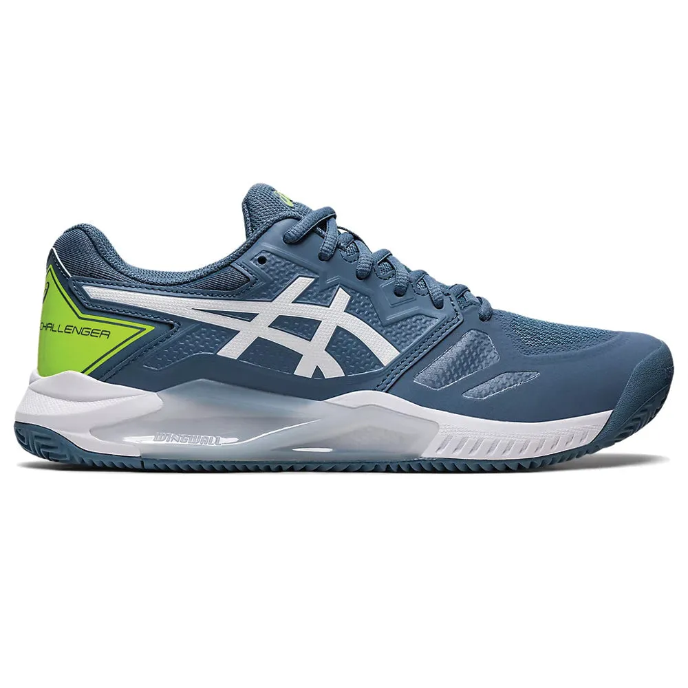 Asics Gel-Challenger 13 Clay Tennis Shoe (Mens) - Steel Blue/White