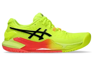 Asics Gel Resolution 9 Paris Women's Tennis Shoes Safety Yellow/Black