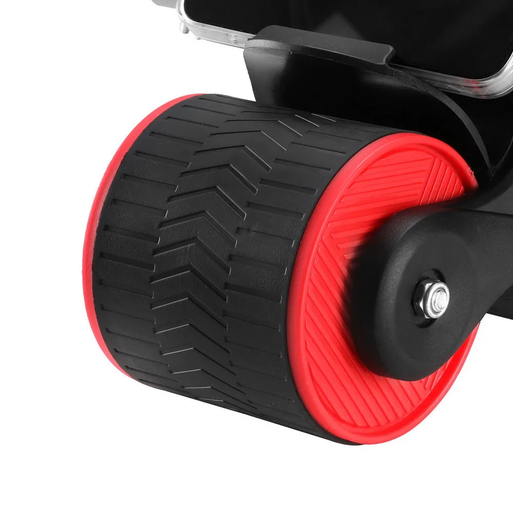 Automatic Rebound Ab Roller with Knee Pad, Phone Holder - Everfit