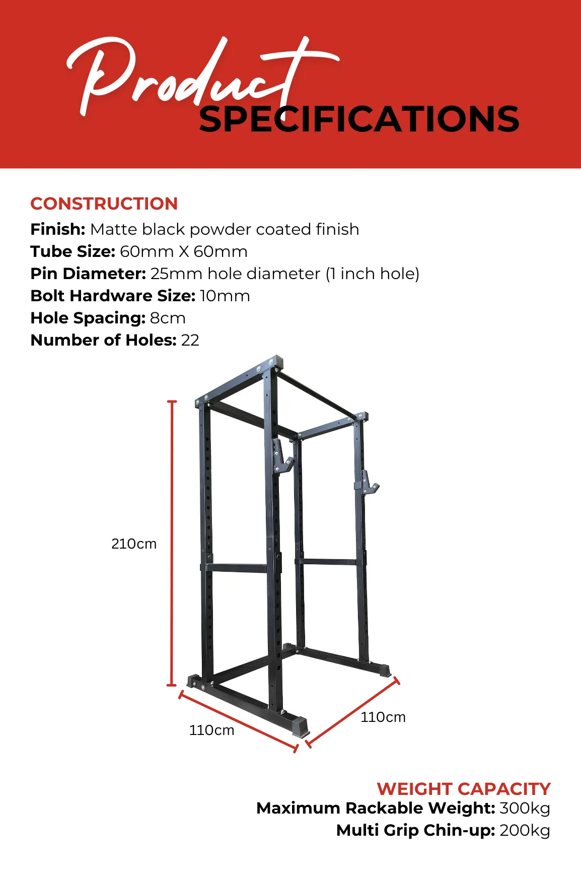 Body Iron CX44 Compact Power Rack Elite Set