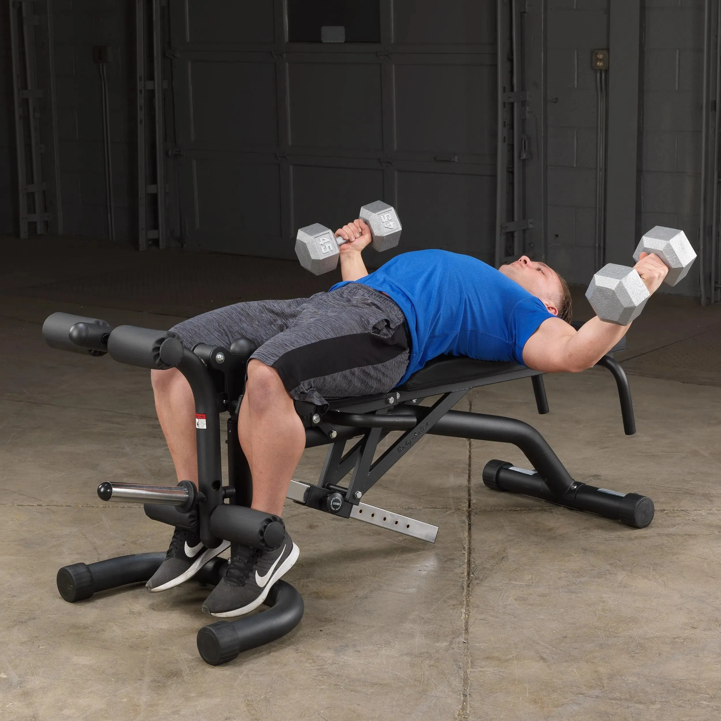 Body-Solid Adjustable Weight Bench w/ Leg Extension & Leg Curl (FID46)