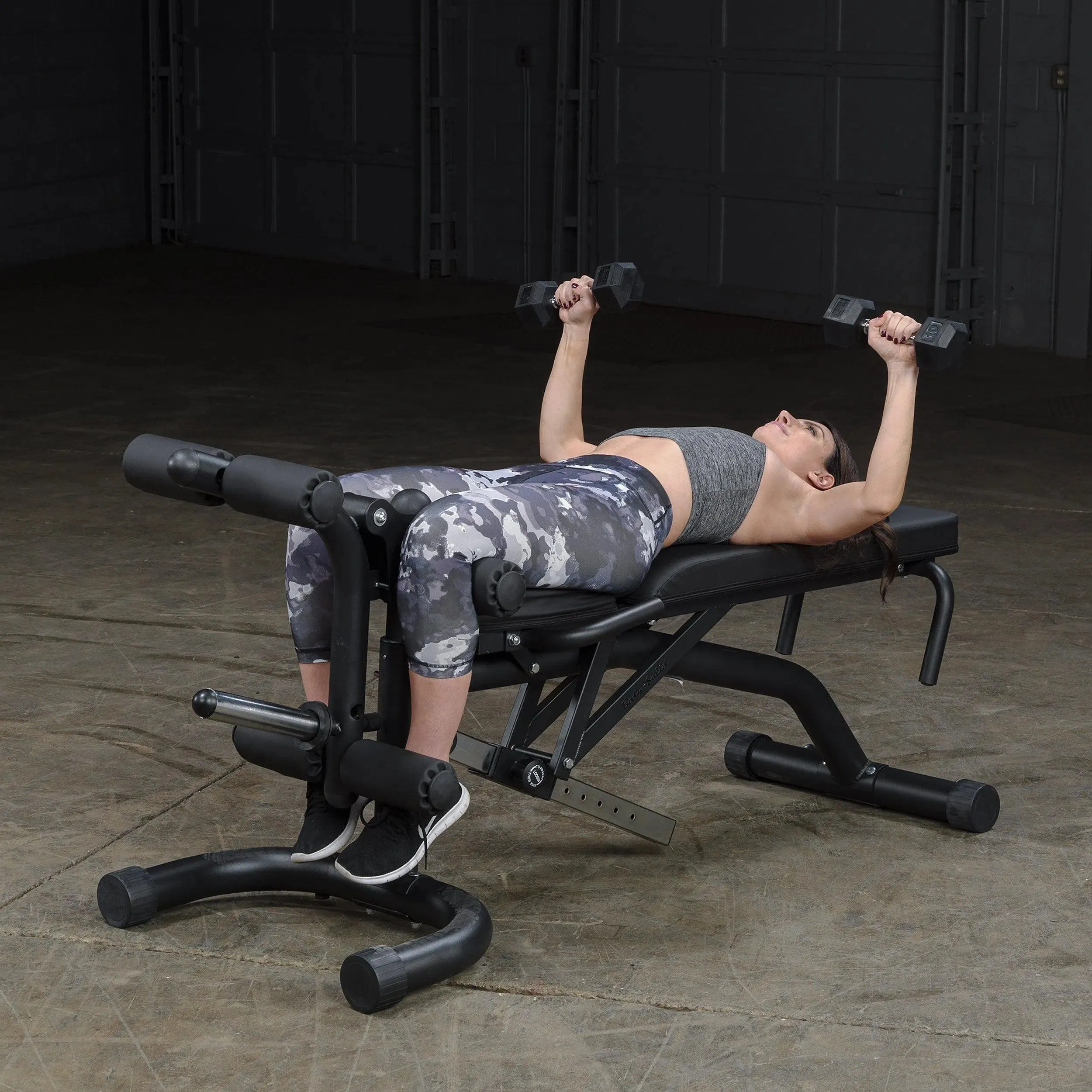 Body-Solid Adjustable Weight Bench w/ Leg Extension & Leg Curl (FID46)