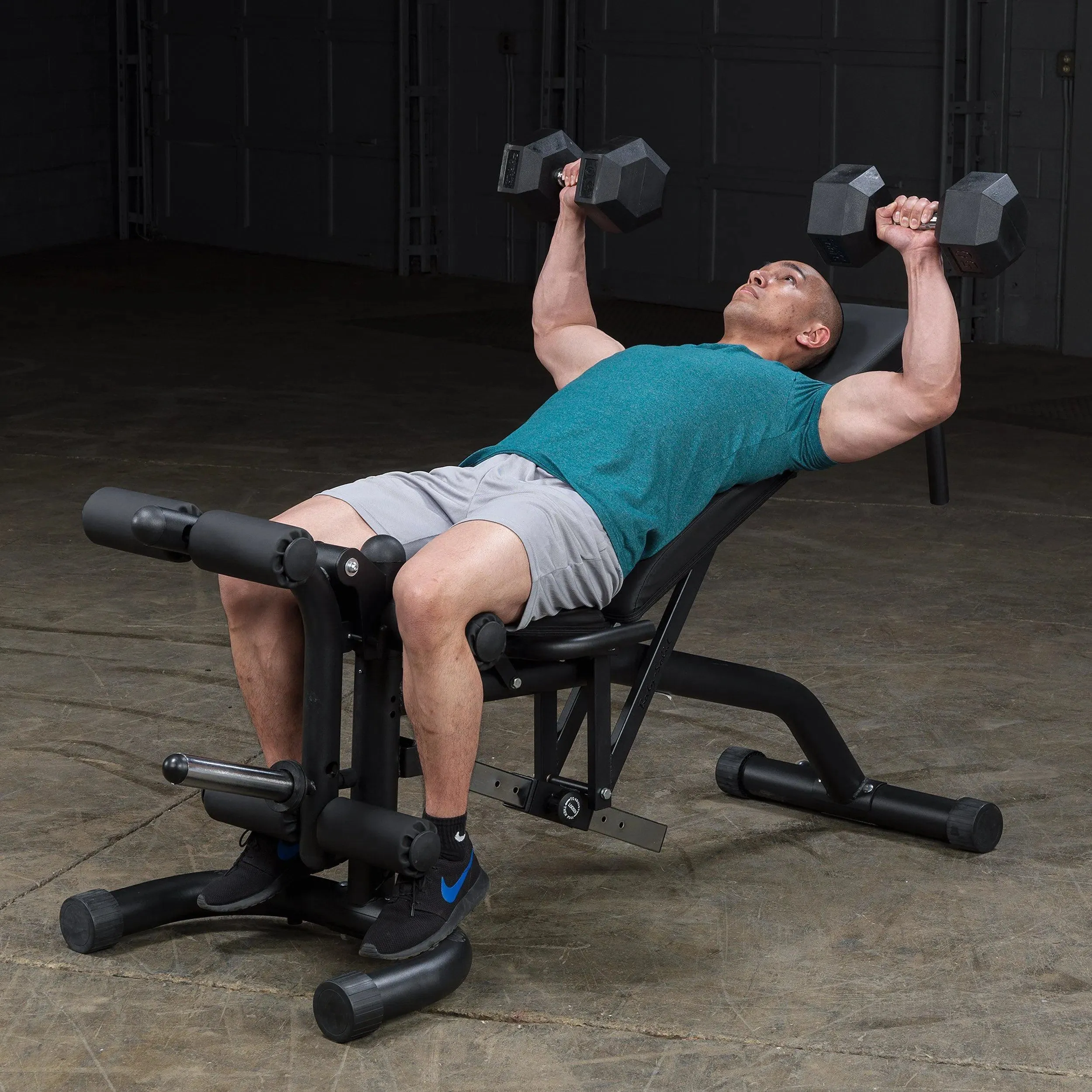 Body-Solid Adjustable Weight Bench w/ Leg Extension & Leg Curl (FID46)