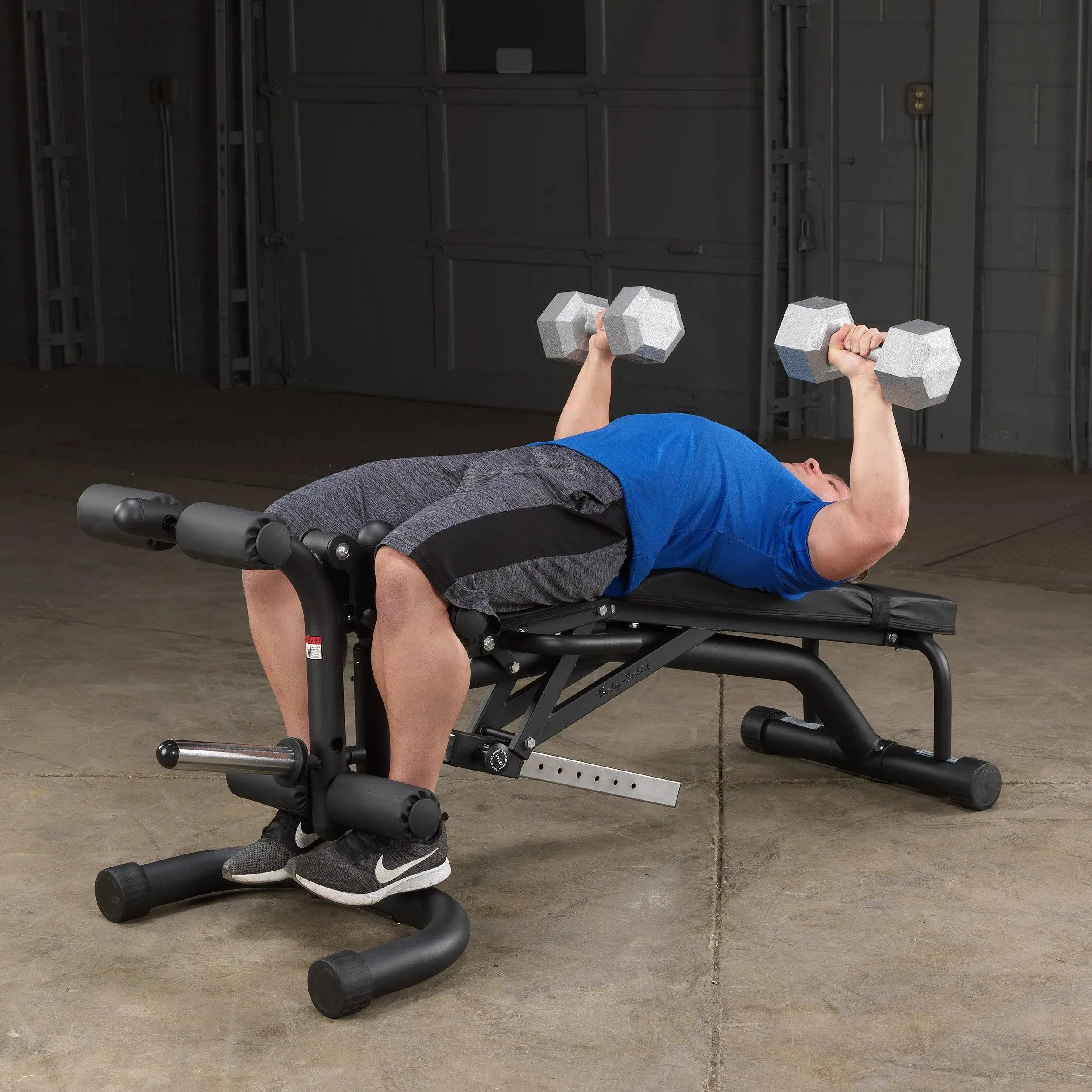 Body-Solid Adjustable Weight Bench w/ Leg Extension & Leg Curl (FID46)