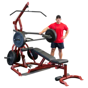 Body-Solid Corner Leverage Gym Package GLGS100P4 Includes GFID100 Bench