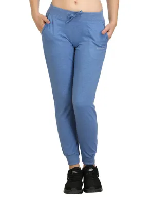 Bodyactive Women Blue Trackpant-LL7-BLU