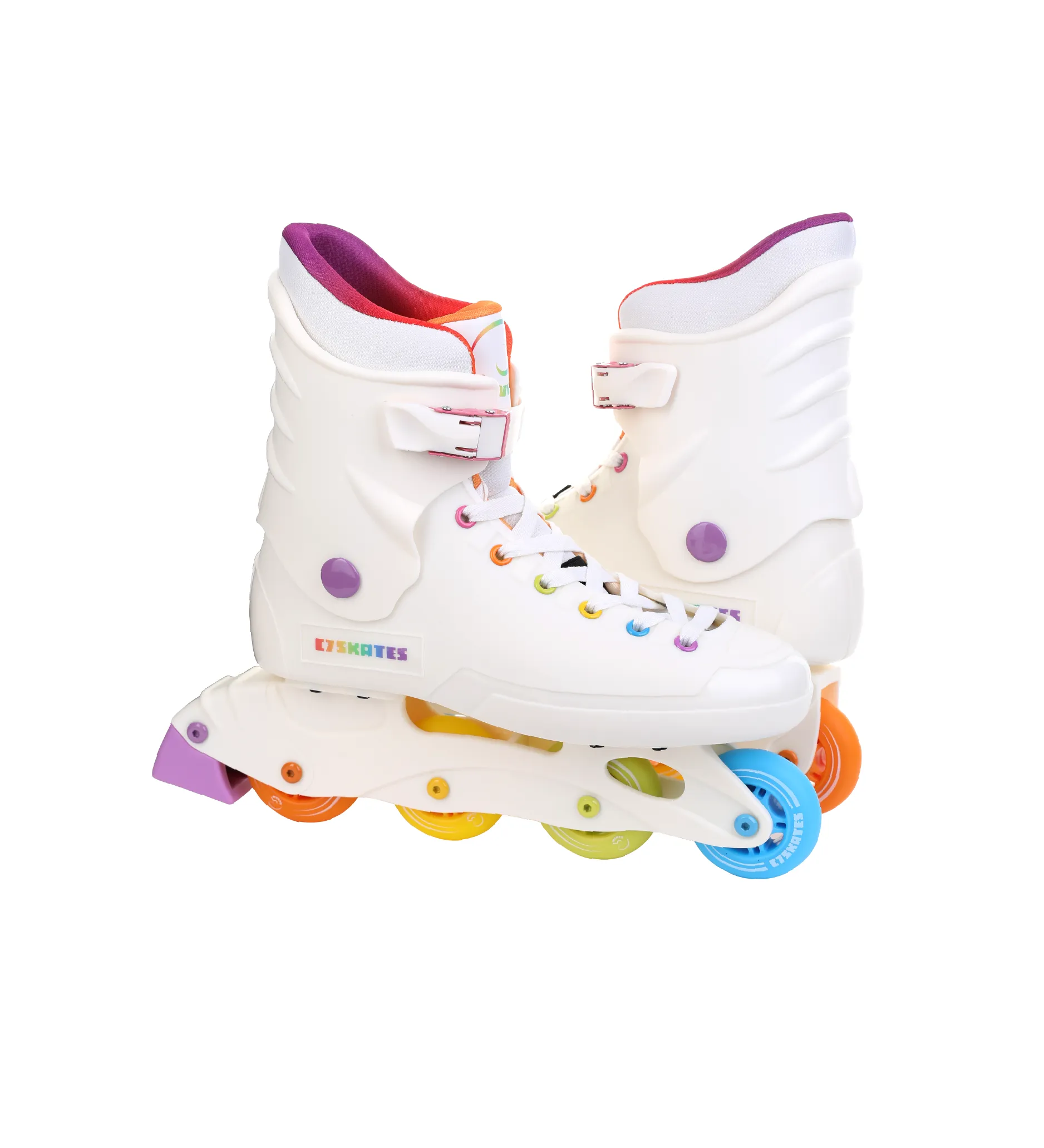 C7skates Rainbow Nostalgic Adult Inline Skates