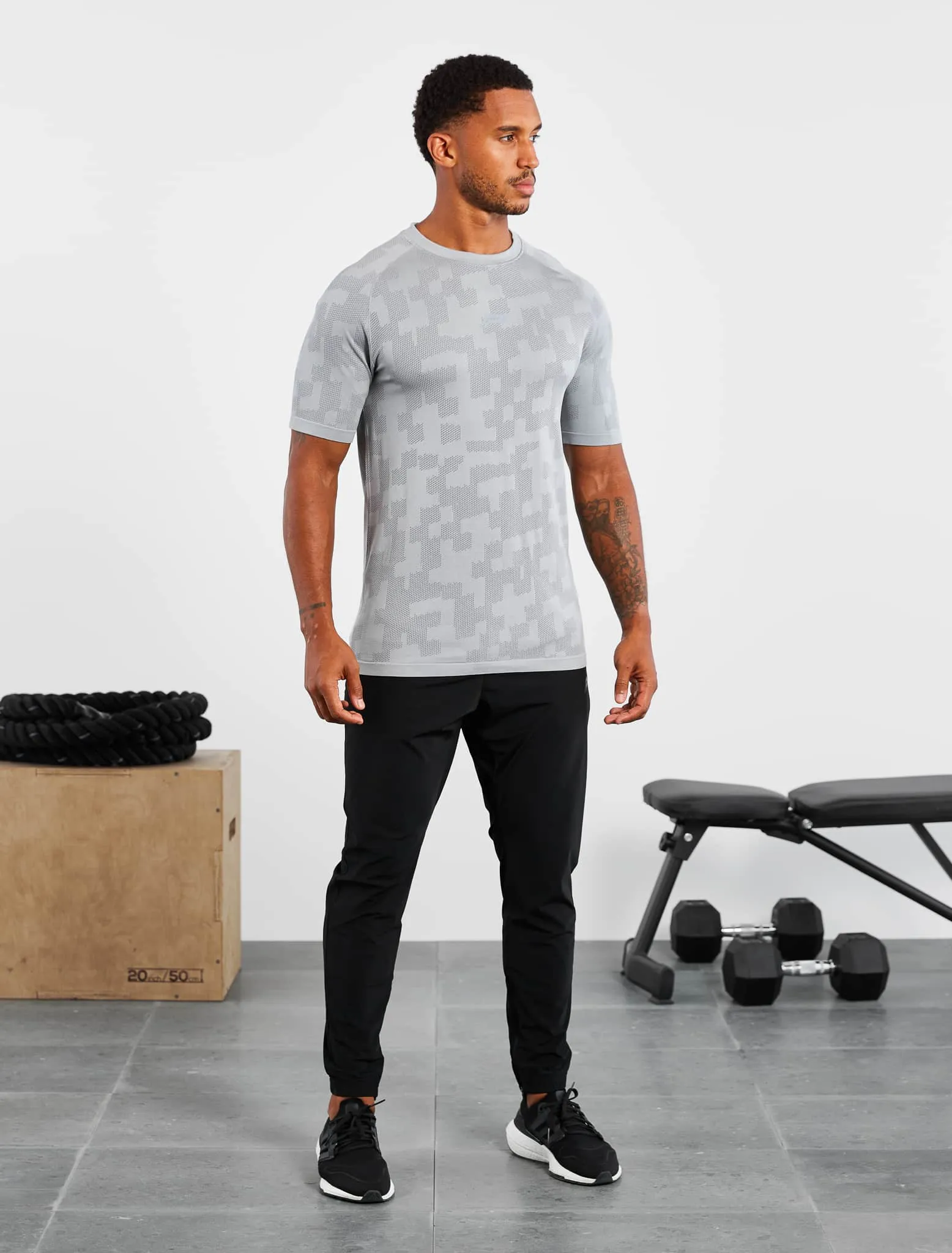 Camo Seamless T-Shirt - Grey