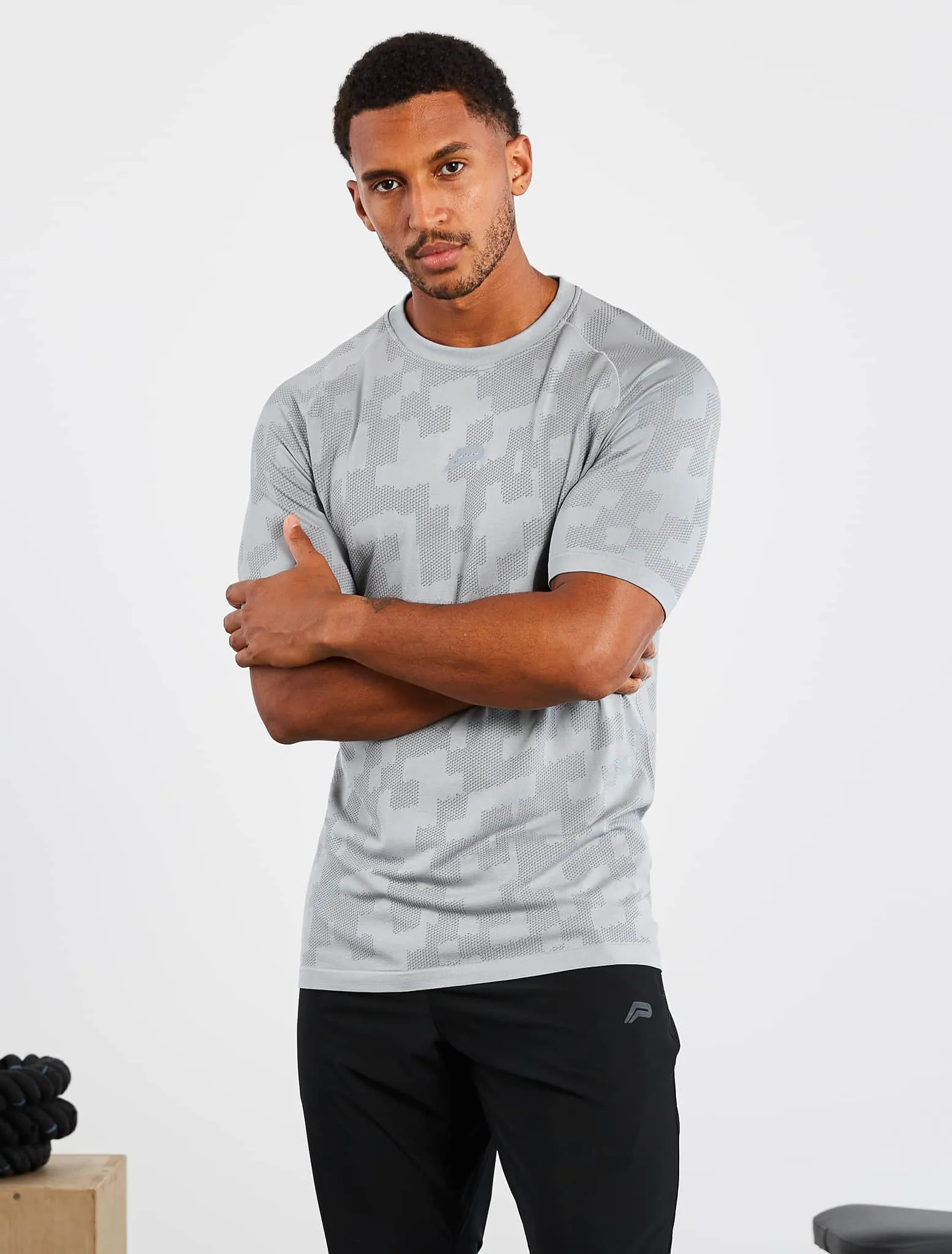 Camo Seamless T-Shirt - Grey