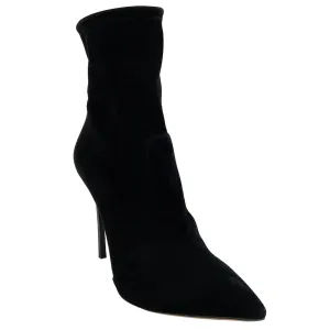 Casadei Black Suede Sock Booties