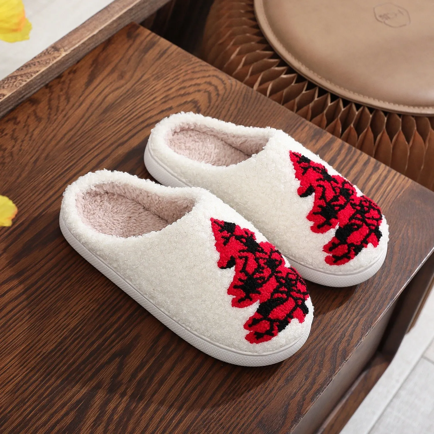 Christmas Fashion Non-slip Floor Bedroom Slipper For Women