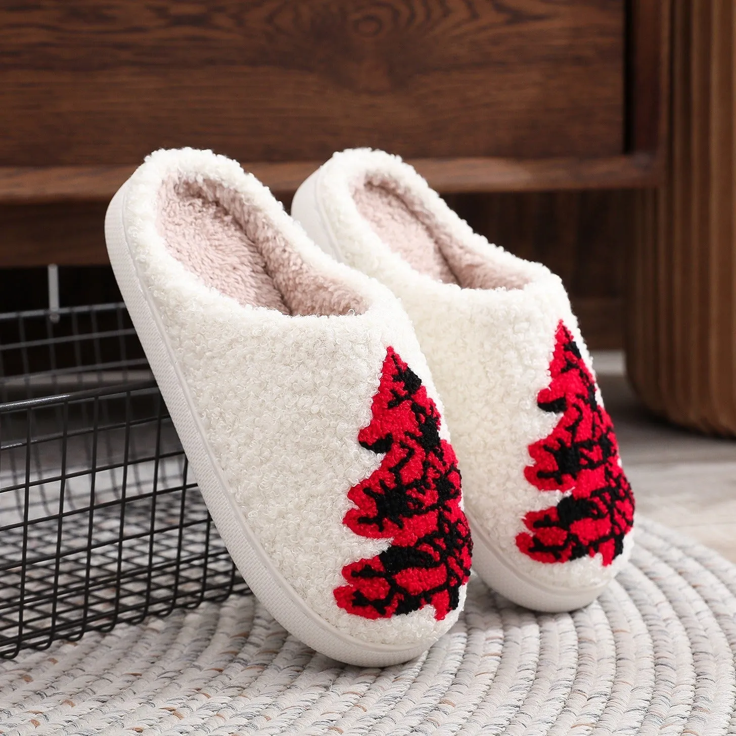 Christmas Fashion Non-slip Floor Bedroom Slipper For Women