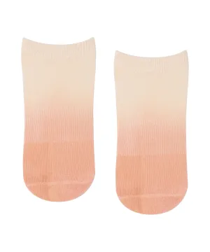 Classic Low Rise Grip Socks - Fade Coral