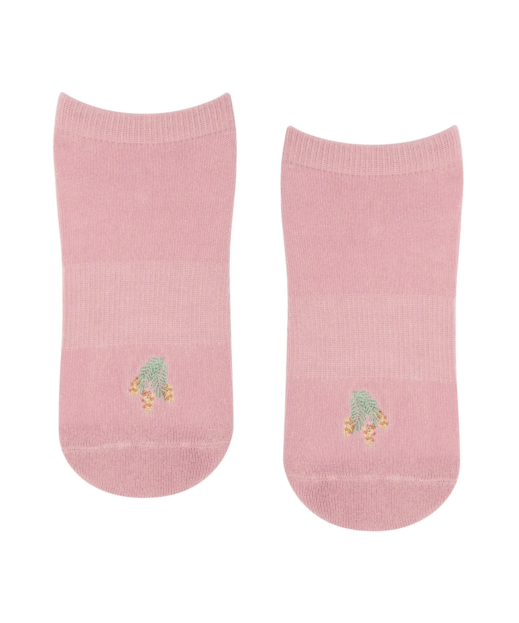 Classic Low Rise Grip Socks - Wattle Blossom