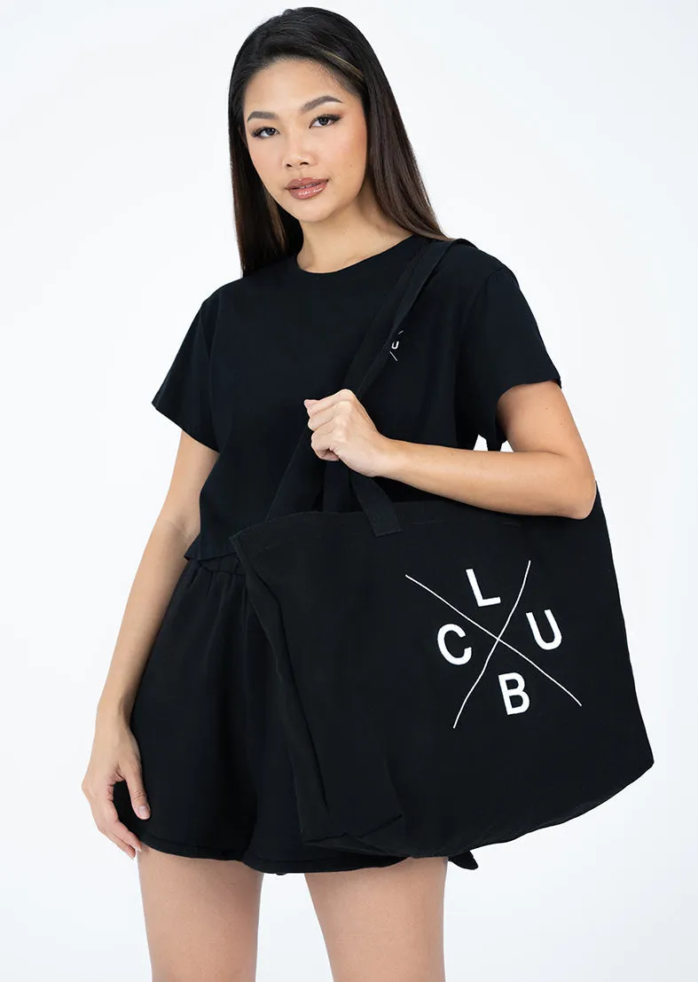 Club LC Canvas Tote Bag Black