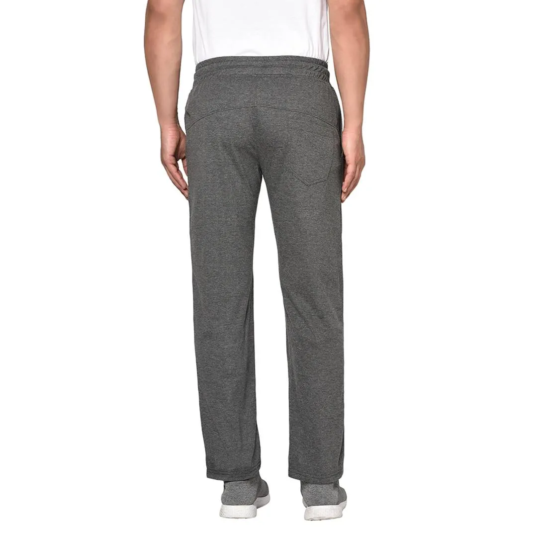 Cotton Blend Charcol Track Pant/Pyjama For Men