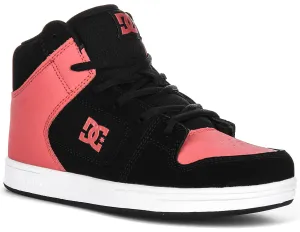 Dc Shoes Manteca 4 Hi In Black Red For Youth